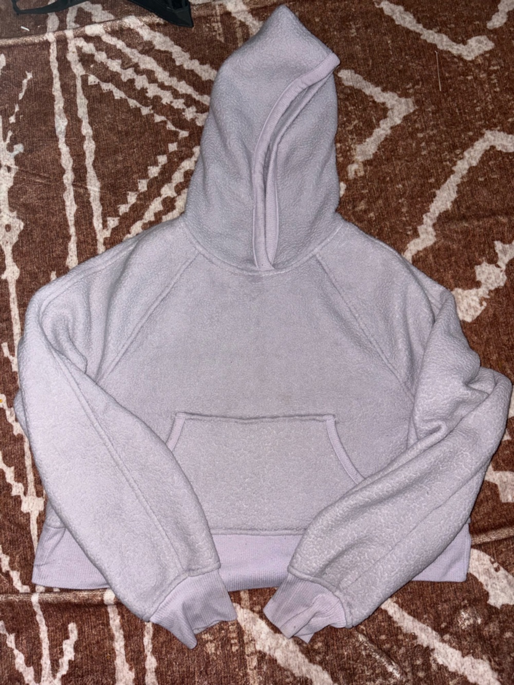 Cozy Lavender Plush Hoodie Sweater for Women